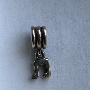 Pandora dangling music note charm